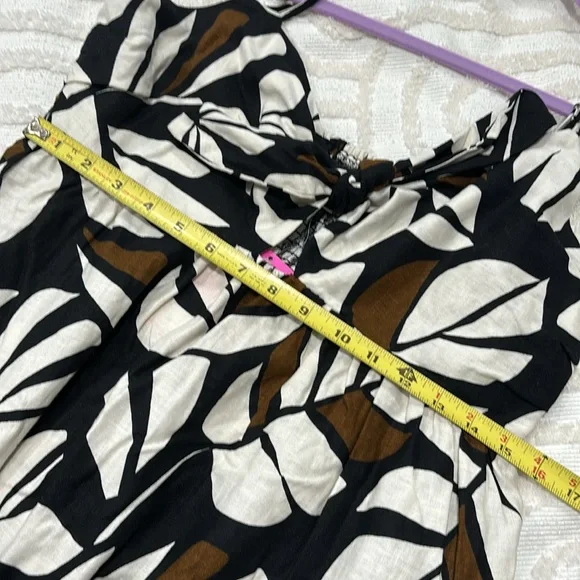Tabitha Brown for Target Neutral Palm print maxi dress size L - Picture 13 of 13